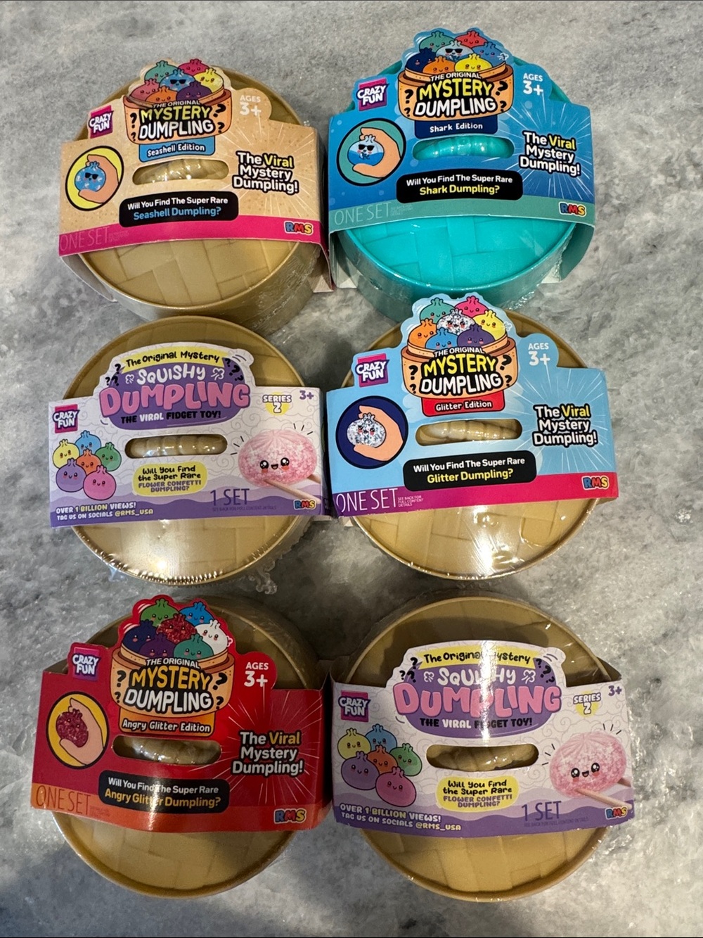 Squishy Surprise Toy Pack - Gold & Teal